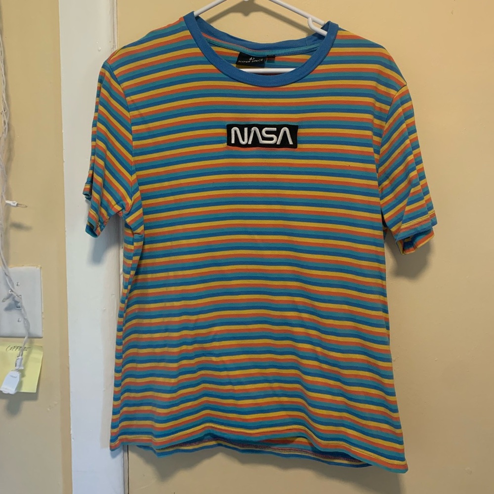 Striped Nasa Tee